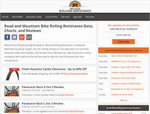 Tablet Screenshot of bicyclerollingresistance.com